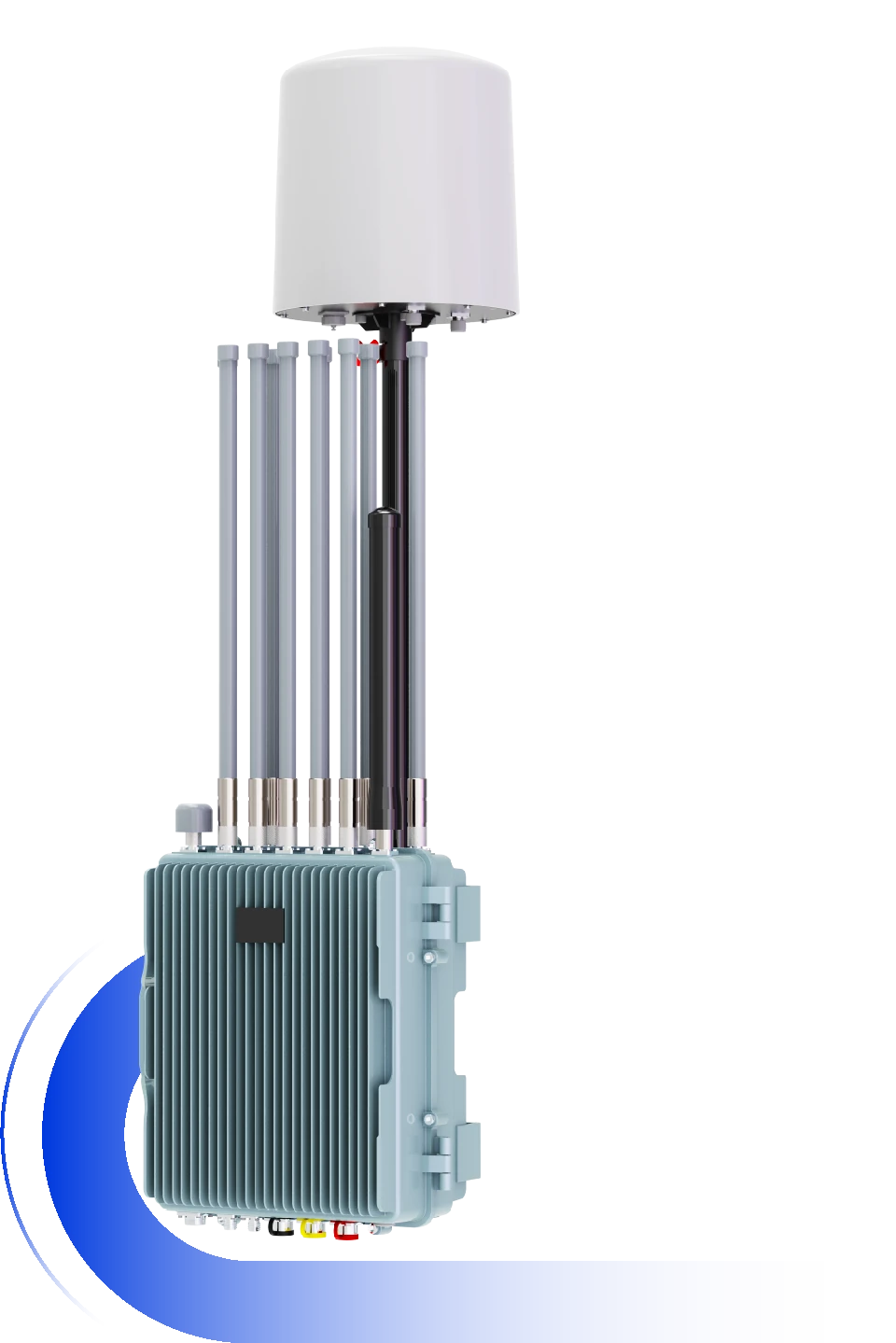 Detector fixo passivo de drones com conjunto de antenas