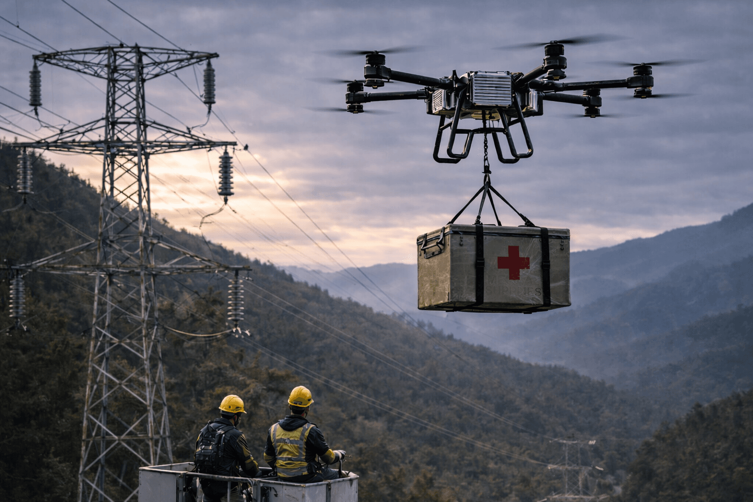 D-200K delivering critical medical supplies